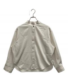 中古・古着通販】sacai (サカイ) 半袖ブラウス ブルー×ホワイト サイズ