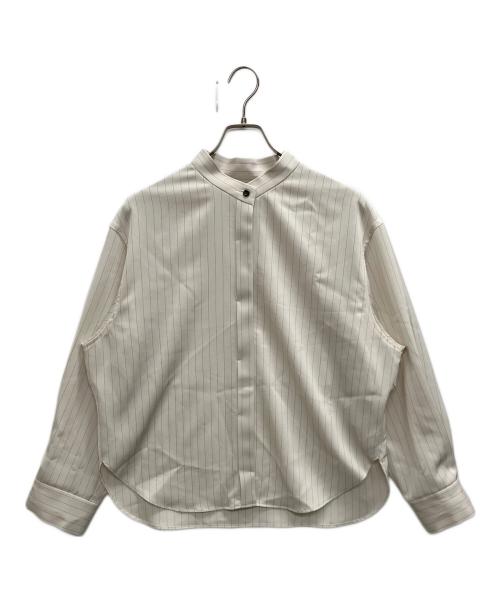Plage（プラージュ）Plage (プラージュ) Pin stripeバンドカラーシャツ ホワイト サイズ:表記なしの古着・服飾アイテム