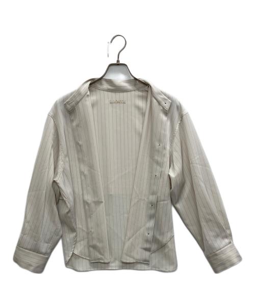 Plage（プラージュ）Plage (プラージュ) Pin stripeバンドカラーシャツ ホワイト サイズ:表記なしの古着・服飾アイテム
