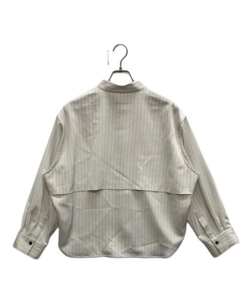 Plage（プラージュ）Plage (プラージュ) Pin stripeバンドカラーシャツ ホワイト サイズ:表記なしの古着・服飾アイテム