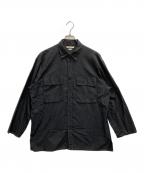 BLURHMSブラームス）の古着「Supima Chambray CPO Shirt Jacket(スーピマ シャンブレー シーピーオー シャツ ジャケット)」｜グレー