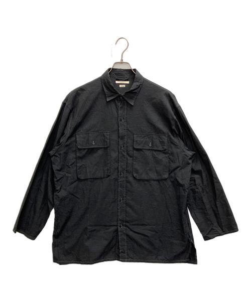 BLURHMS（ブラームス）BLURHMS (ブラームス) Supima Chambray CPO Shirt Jacket(スーピマ シャンブレー シーピーオー シャツ ジャケット) グレー サイズ:SIZE　3の古着・服飾アイテム