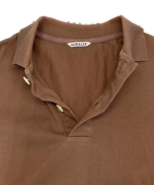 AURALEE（オーラリー）AURALEE (オーラリー) ポロシャツ ブラウン サイズ:SIZE 5の古着・服飾アイテム