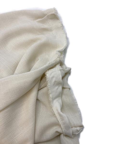 BALLSEY（ボールジィ）BALLSEY (ボールジィ) ポリエステルレーヨンカラミ タックスリーブブラウス　11015201335 アイボリー サイズ:SIZE36の古着・服飾アイテム