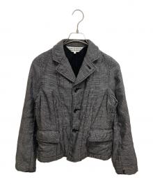 COMME des GARCONS COMME des GARCONS（コムデギャルソン コムデギャルソン）の古着「グレンチェックシルクナイロン縮絨ジャケット」｜グレー