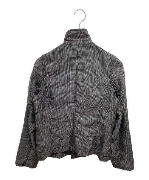 COMME des GARCONS COMME des GARCONS（コムデギャルソン コムデギャルソン）COMME des GARCONS COMME des GARCONS (コムデギャルソン コムデギャルソン) グレンチェックシルクナイロン縮絨ジャケット グレー サイズ:SIZE Sの古着・服飾アイテム