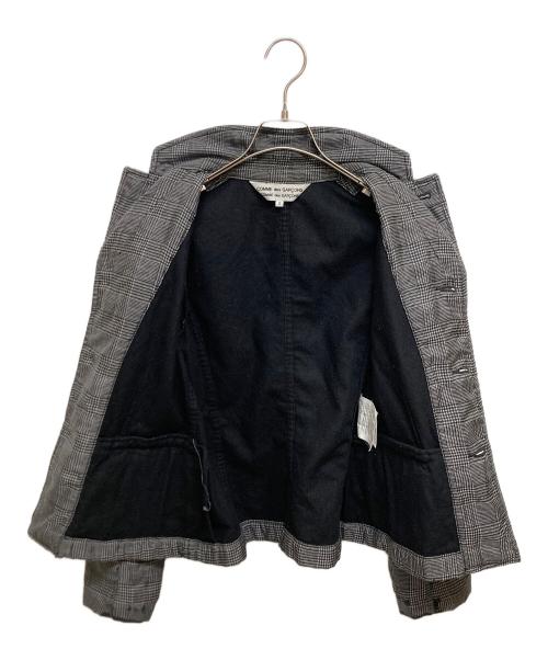 COMME des GARCONS COMME des GARCONS（コムデギャルソン コムデギャルソン）COMME des GARCONS COMME des GARCONS (コムデギャルソン コムデギャルソン) グレンチェックシルクナイロン縮絨ジャケット グレー サイズ:SIZE Sの古着・服飾アイテム