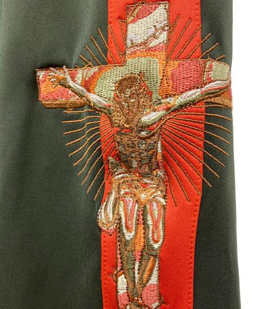 MAYO（メイヨー）MAYO (メイヨー) JESUS Mayo Embroidery Track pants グリーン サイズ:Lの古着・服飾アイテム