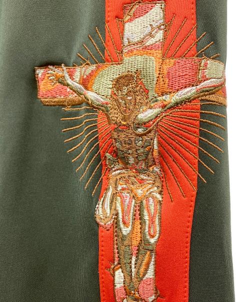 MAYO（メイヨー）MAYO (メイヨー) JESUS Mayo Embroidery Track pants グリーン サイズ:Lの古着・服飾アイテム