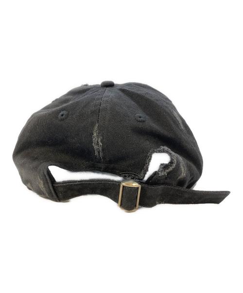 SUPPLIER（サプライヤー）SUPPLIER (サプライヤー) EYES DISTRESSED CAP(アイズ ディストレスド キャップ) ブラック サイズ:実寸サイズを参照くださいの古着・服飾アイテム