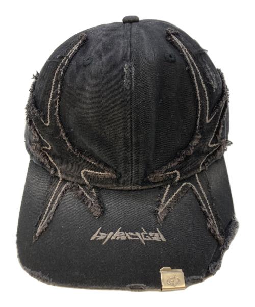 SUPPLIER（サプライヤー）SUPPLIER (サプライヤー) EYES DISTRESSED CAP(アイズ ディストレスド キャップ) ブラック サイズ:実寸サイズを参照くださいの古着・服飾アイテム