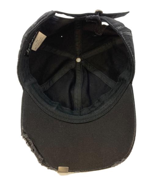 SUPPLIER（サプライヤー）SUPPLIER (サプライヤー) EYES DISTRESSED CAP(アイズ ディストレスド キャップ) ブラック サイズ:実寸サイズを参照くださいの古着・服飾アイテム