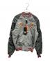 ALPHA INDUSTRIES（アルファインダストリーズ）の古着「MA-1 SOUVENIR DOUBLE DRAGON/リバーシブルMA-1ジャケット」｜グレー×カーキ