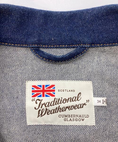 Traditional Weatherwear（トラディショナルウェザーウェア）Traditional Weatherwear (トラディショナルウェザーウェア) WORK JACKET 001D/ファーストタイプデニムジャケット インディゴ サイズ:SIZE34の古着・服飾アイテム