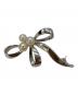 MIKIMOTO（ミキモト）の古着「パールリボンブローチ/Pearl Ribbon Broach」｜シルバー
