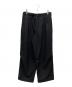 Antwort（アントワート）の古着「SMOOTH TAFTA DRAPE TUCK PANTS」｜ブラック