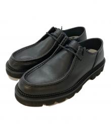 COLLEGIUM（コレジウム）の古着「レースアップ ダービーシューズ/Moc-Toe Derby」｜ブラック