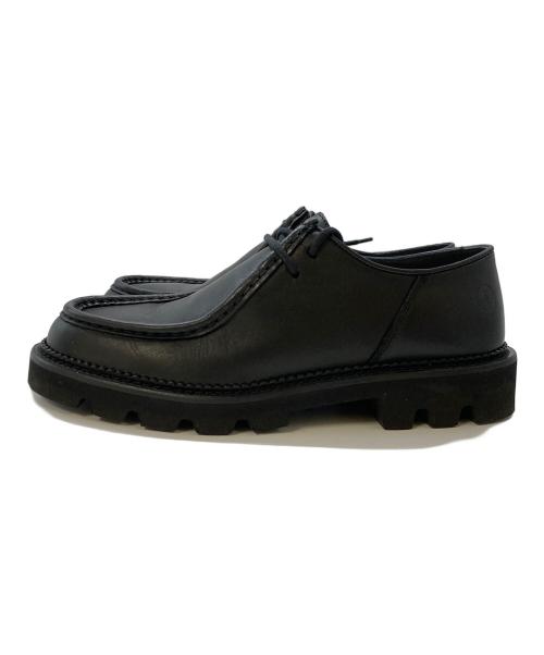 COLLEGIUM（コレジウム）COLLEGIUM (コレジウム) レースアップ ダービーシューズ/Moc-Toe Derby ブラック サイズ:SIZE42の古着・服飾アイテム
