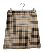 BURBERRY BLUE LABELバーバリー ブルー レーベル）の古着「ノバチェックスカート」｜ブラウン
