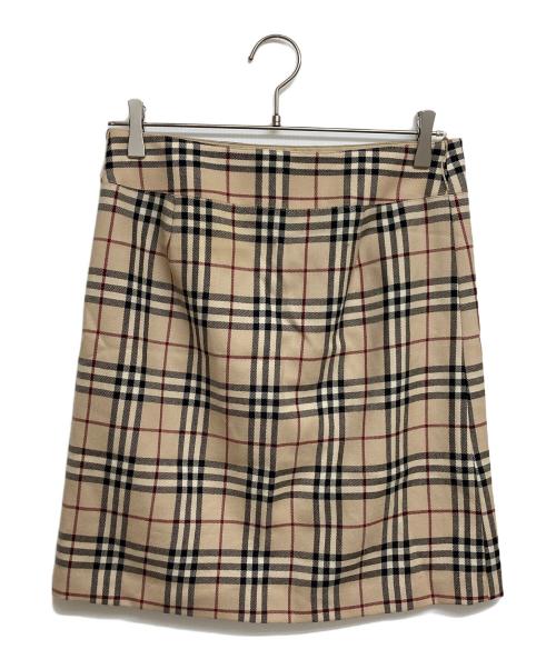 BURBERRY BLUE LABEL（バーバリー ブルー レーベル）BURBERRY BLUE LABEL (バーバリー ブルー レーベル) ノバチェックスカート ブラウン サイズ:SIZE38の古着・服飾アイテム