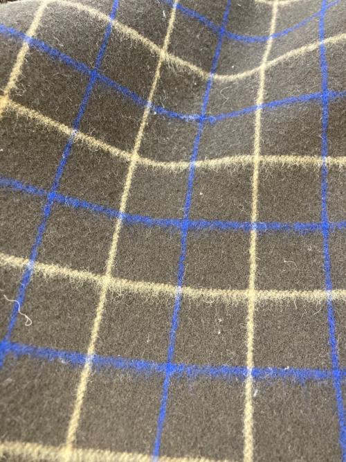 sacai（サカイ）sacai (サカイ) アシンメトリーチェックプリーツスカート ブラウン サイズ:SIZE1の古着・服飾アイテム