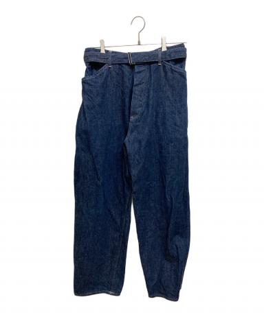 中古・古着通販】COMOLI (コモリ) デニムベルテッドパンツ インディゴ