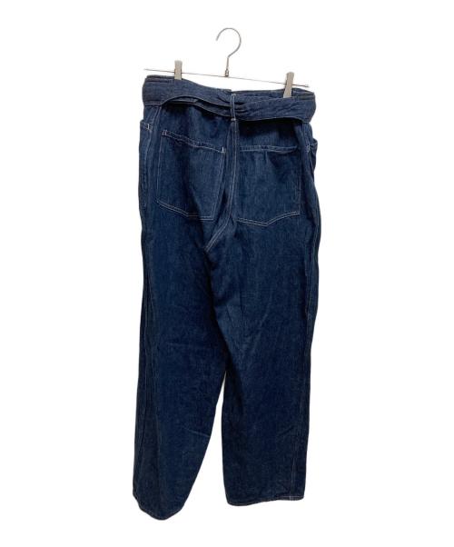 COMOLI（コモリ）COMOLI (コモリ) デニムベルテッドパンツ インディゴ サイズ:SIZE2の古着・服飾アイテム