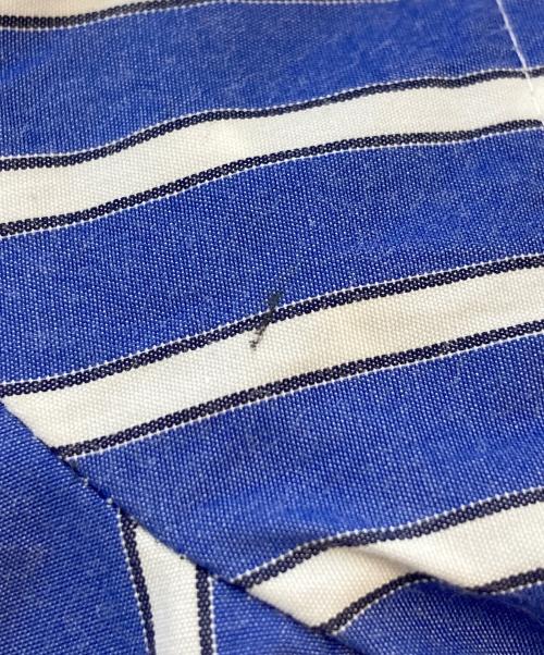 sacai（サカイ）sacai (サカイ) 半袖ブラウス ブルー×ホワイト サイズ:SIZE2の古着・服飾アイテム