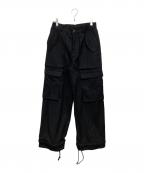 BASICKベイシックス）の古着「Painter Cargo Wool Trousers」｜ブラック