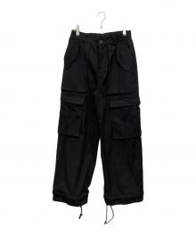 BASICK（ベイシックス）の古着「Painter Cargo Wool Trousers」｜ブラック