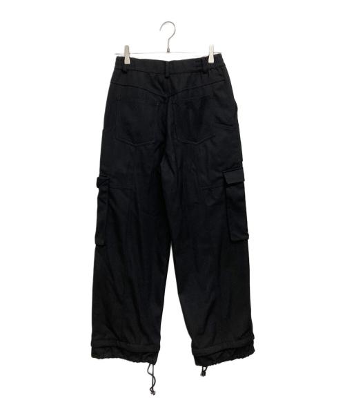 BASICK（ベイシックス）BASICK (ベイシックス) Painter Cargo Wool Trousers ブラック サイズ:SIZE Freeの古着・服飾アイテム