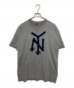 stussyステューシー）の古着「フロッキーNY TEE」｜グレー