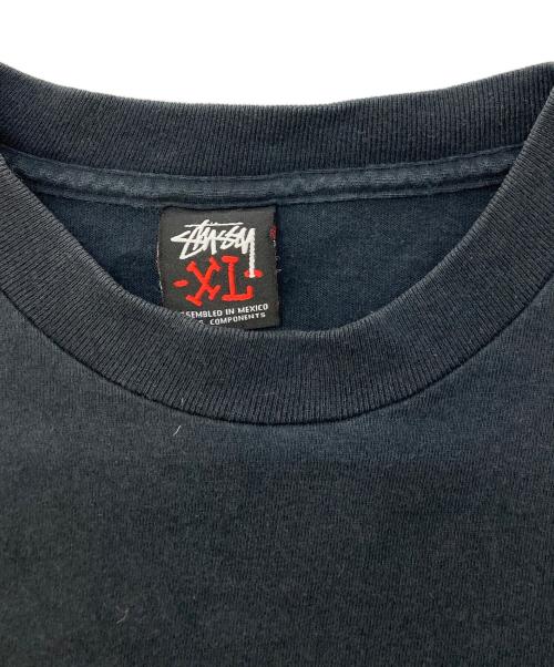 stussy（ステューシー）stussy (ステューシー) ラバープリントTシャツ ブラック サイズ:SIZE XLの古着・服飾アイテム