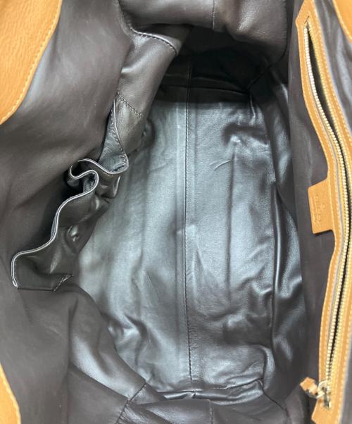 GUCCI（グッチ）GUCCI (グッチ) パイソン ハンドトートバッグ ブラウン×ベージュ サイズ:実寸サイズをご参照くださいの古着・服飾アイテム