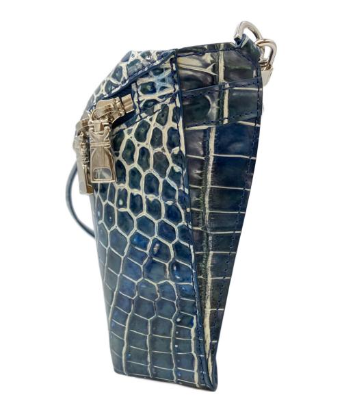 KWANPEN（クワンペン）KWANPEN (クワンペン) CROCODILE FANNY PACK ブルーパール サイズ:実寸サイズをご参照ください。の古着・服飾アイテム