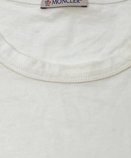 MONCLER（モンクレール）MONCLER (モンクレール) MAGLIA T-SHIRT ホワイト サイズ:SIZE Lの古着・服飾アイテム