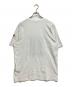 MONCLER (モンクレール) ホッケー ロゴ フロッキープリント T シャツ ホワイト サイズ:SIZE M：18000円