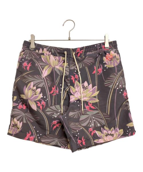 LOEWE（ロエベ）LOEWE (ロエベ) 総柄スイムショーツ ブラック×ピンク サイズ:SIZE 48 未使用品の古着・服飾アイテム