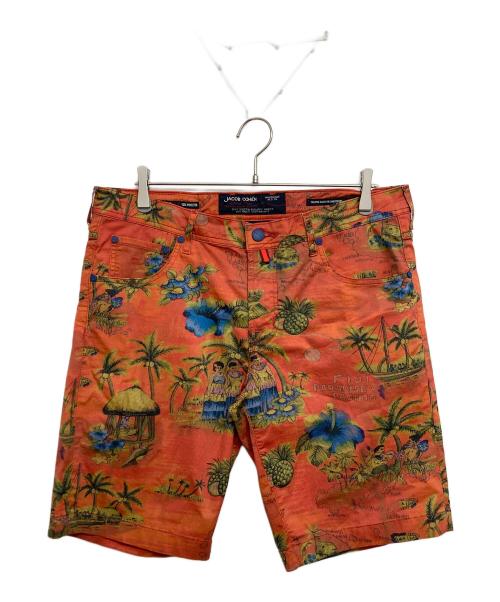 JACOB COHEN（ヤコブコーエン）JACOB COHEN (ヤコブコーエン) アロハハーフパンツ レッド サイズ:SIZE36の古着・服飾アイテム