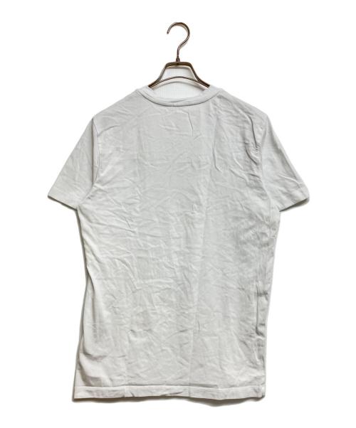 MONCLER（モンクレール）MONCLER (モンクレール) フロントロゴパッチ クルーネック半袖Tシャツ ホワイト サイズ:SIZE Mの古着・服飾アイテム