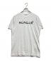 MONCLER（モンクレール）の古着「フロントロゴパッチ クルーネック半袖Tシャツ」｜ホワイト