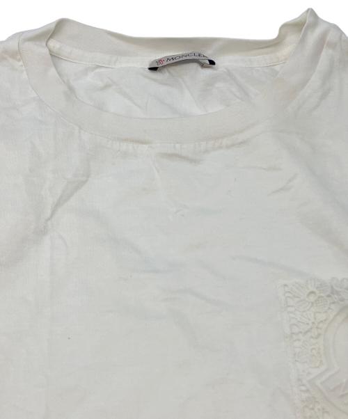 MONCLER（モンクレール）MONCLER (モンクレール) T-SHIRT GIROCOLLO ホワイト サイズ:SIZE Mの古着・服飾アイテム