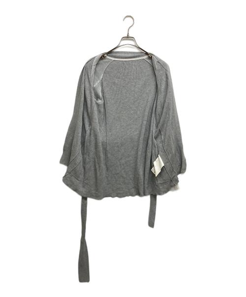 sacai（サカイ）sacai (サカイ) フレアスリーブニットカーディガン グレー サイズ:SIZE2の古着・服飾アイテム