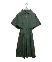 DRIES VAN NOTEN（ドリスヴァンノッテン）の古着「シャツワンピース」｜グリーン