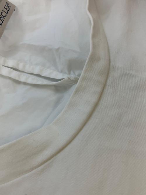MONCLER（モンクレール）MONCLER (モンクレール) 切替ブラウス ホワイト サイズ:SIZE Mの古着・服飾アイテム