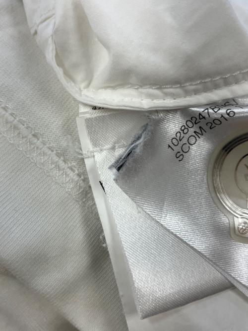 MONCLER（モンクレール）MONCLER (モンクレール) 切替ブラウス ホワイト サイズ:SIZE Mの古着・服飾アイテム