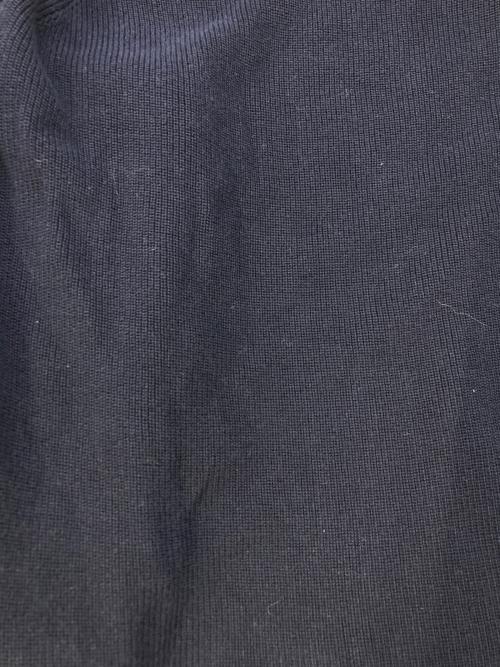 sacai（サカイ）sacai (サカイ) 袖リボンシアープリーツレイヤードスリーブニット ネイビー サイズ:SIZE1の古着・服飾アイテム