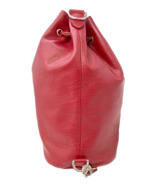 LONGCHAMP（ロンシャン）LONGCHAMP (ロンシャン) フローネバケットバッグ レッド サイズ:実寸サイズをご参照ください。の古着・服飾アイテム