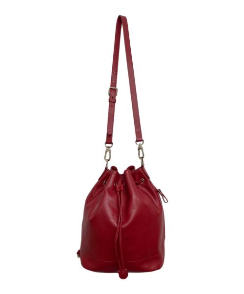 LONGCHAMP（ロンシャン）LONGCHAMP (ロンシャン) フローネバケットバッグ レッド サイズ:実寸サイズをご参照ください。の古着・服飾アイテム