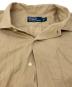 中古・古着 POLO RALPH LAUREN (ポロ・ラルフローレン) ヘリンボーン織シルクリネンコットンオープンカラーシャツ ベージュ サイズ:SIZEL：20000円